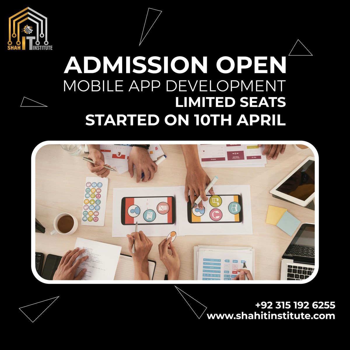 shahitinstitute's tweet image. 𝐒𝐡𝐚𝐡 𝐈𝐓 𝐈𝐧𝐬𝐭𝐢𝐭𝐮𝐭𝐞 !
𝗕𝘂𝗶𝗹𝗱 𝘁𝗵𝗲 𝗳𝘂𝘁𝘂𝗿𝗲 𝗼𝗳 𝗺𝗼𝗯𝗶𝗹𝗲 𝘁𝗲𝗰𝗵𝗻𝗼𝗹𝗼𝗴𝘆 𝘄𝗶𝘁𝗵 𝗼𝘂𝗿 𝗮𝗽𝗽 𝗱𝗲𝘃𝗲𝗹𝗼𝗽𝗺𝗲𝗻𝘁 𝗰𝗼𝘂𝗿𝘀𝗲
.
.
.
#shahitinstitute #appdevelopment #appdevelopmentcourse #shahcorporation #traininginstitute #jhelum