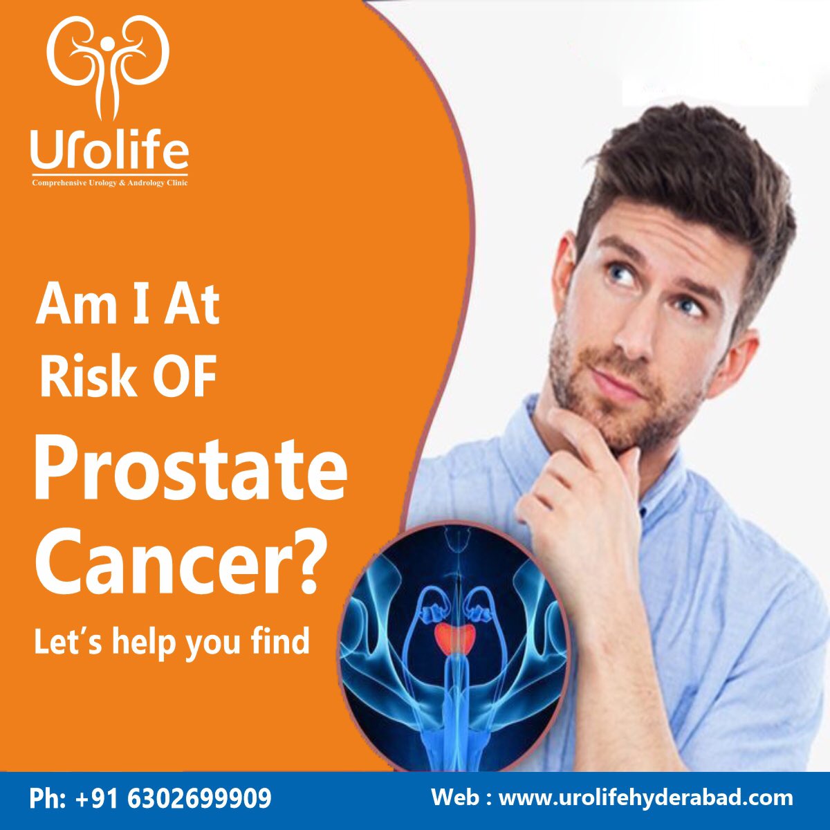 Am I at risk of prostate cancer?

Book an Appointment now for the Best Prostate Cancer treatment in Hyderabad

#PROSTATE #ProstateCancer #ProstateCancerTreatment #ProstateCancerAwarenessMonth #prostatecancersymptoms #urolife #urologycancer #urologycancersurgery #Hyderabad