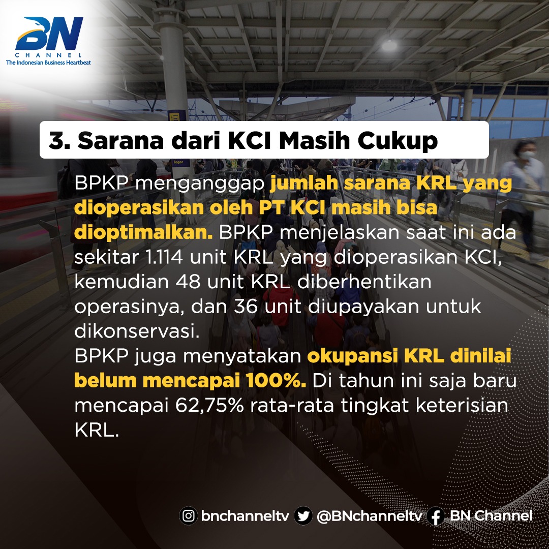 BNchanneltv's tweet photo. Menurut masyarakat, seharusnya pemerintah merasakan sendiri betapa tidak nyamannya mobilisasi menggunakan KRL yang tiap hari makin sesak. Namun, BPKP punya penilaian sendiri terhadap penolakan impor KRL bekas nih.
Kalau menurut kamu mending impor atau tahan desak-desakan dulu? 😆 https://t.co/beD1jRHi8M