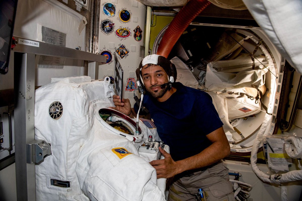 Hamdan bin Mohammed (@hamdanmohammed) on Twitter photo Inspired by Zayed’s ambitions, today our ambassador to space <a href="/Astro_Alneyadi/">Sultan AlNeyadi</a> is preparing for the first spacewalk by an Arab astronaut on 28 April. This will make the UAE the 10th country to undertake Extravehicular Activity (EVA) on the <a href="/Space_Station/">International Space Station</a>. Inspired by Zayed’s ambitions, today our ambassador to space <a href="/Astro_Alneyadi/">Sultan AlNeyadi</a> is preparing for the first spacewalk by an Arab astronaut on 28 April. This will make the UAE the 10th country to undertake Extravehicular Activity (EVA) on the <a href="/Space_Station/">International Space Station</a>.