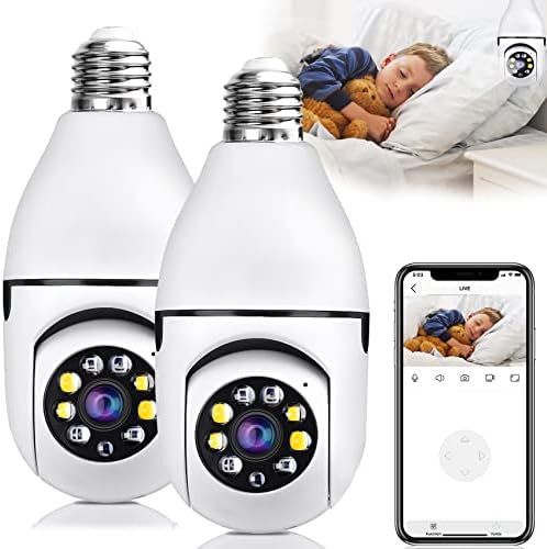 EliteViser's tweet image. #2PCS Light Bulb Cameras 1080P Wireless, 2.4GHz WiFi Security Camera, 360° Panoramic Surveillance Camera Outdoor, Indoor Camera for Home Security, Motion Detection Alarm Night Vision, Two-Way Audio 
👇👇👇
eliteviser.com/products/2pcs-…
