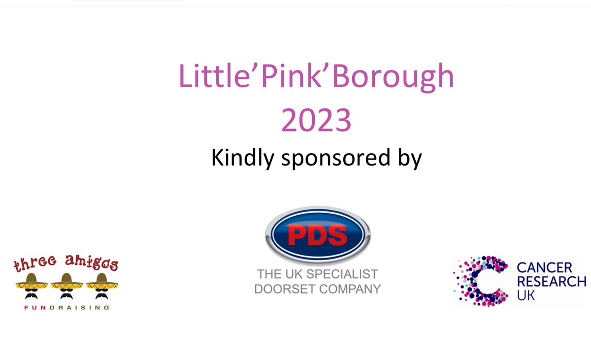 Kath O'Donnell (@odonnellkath) on Twitter photo ๐ฉ๐๐ฉ๐ We are delighted to announce this years sponsor for #LittlePinkBorough is <a href="/PDSdoorsets/">PDS UK SPECIALIST DOORSET COMPANY</a> #3AmigosFundraisingGroup #Littleborough #Rochdale
Thank you and we look forward to this years pink campaign, raising awareness and money for Cancer Research UK ๐ฉ๐๐ฉ๐ We are delighted to announce this years sponsor for #LittlePinkBorough is <a href="/PDSdoorsets/">PDS UK SPECIALIST DOORSET COMPANY</a> #3AmigosFundraisingGroup #Littleborough #Rochdale
Thank you and we look forward to this years pink campaign, raising awareness and money for Cancer Research UK