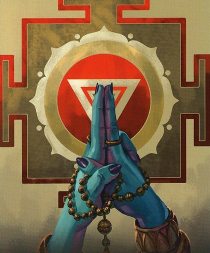 Fascinated with Yantras and Mudras recently. One such mudra that I often practice... 

PS.- not my work