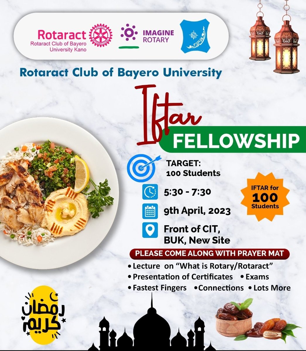Rotaract Club of Bayero University Kano tweet media