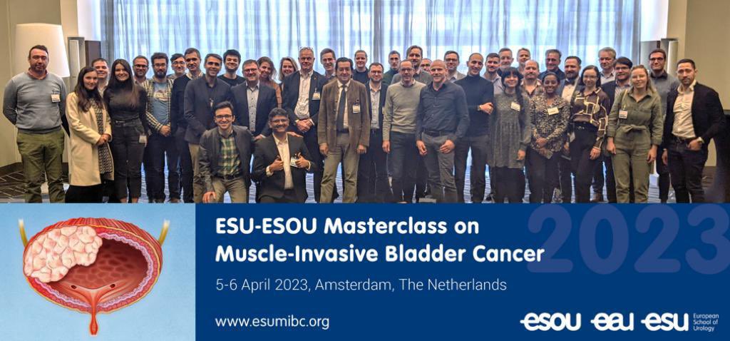 UrowebESU's tweet photo. The 1st live edition of the #esumibc23 masterclass is a wrap! Big thank you to the faculty and participants who made this a very successful, educational and interactive ESU event. Check our event calendar @uroweb for the next exciting Masterclasses! https://t.co/l9jSi0sTx6