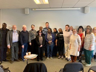 MSEChaplains (@msechaplains) on Twitter photo Super proud of the 17 people who completed Basildon's 7 week chaplaincy volunteer training course, covering all aspects of spiritual care. Special thanks to <a href="/JaneGilby/">Jane Gilby</a> & Helen Semoh for their sessions on dementia & mental health care & <a href="/hannahcoffey8/">Hannah Coffey π</a> for presenting certificates Super proud of the 17 people who completed Basildon's 7 week chaplaincy volunteer training course, covering all aspects of spiritual care. Special thanks to <a href="/JaneGilby/">Jane Gilby</a> & Helen Semoh for their sessions on dementia & mental health care & <a href="/hannahcoffey8/">Hannah Coffey π</a> for presenting certificates