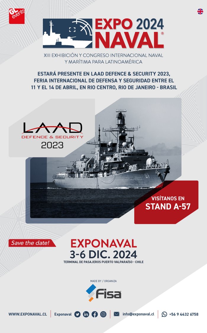 ExpoNava en LAAD 2023 🌎 Nos complace anunciar la participación de #ExpoNava en #LAAD2023, la feria de defensa y seguridad más grande de América Latina. De el 11 al 14 de abril en Río de Janeiro, Brasil.