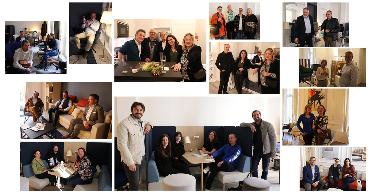 EUROSITSA's tweet photo. [MERCI !]
Quel plaisir de vous accueillir si nombreux durant ces 2 jours !
Clients, partenaires, designers, presse… merci à tous d’être venus découvrir nos nouveautés.
Save the date – RDV le 8 juin pour un autre événement qui marquera nos 75 ans…

#évènement #showroom #paris https://t.co/VqNx1ucVrO