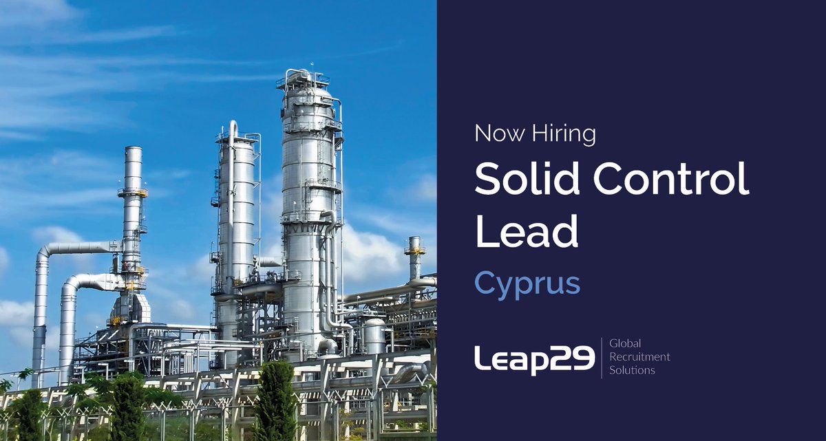 Leap29Ltd's tweet image. Are you a Solids Control expert looking for your next big challenge? We're seeking a talented Lead to join an oil and energy project based in Cyprus.

Find out more at digital.leap29.com/job/solid-cont…

#SolidsControlLead #OilandGas #EnergyProject