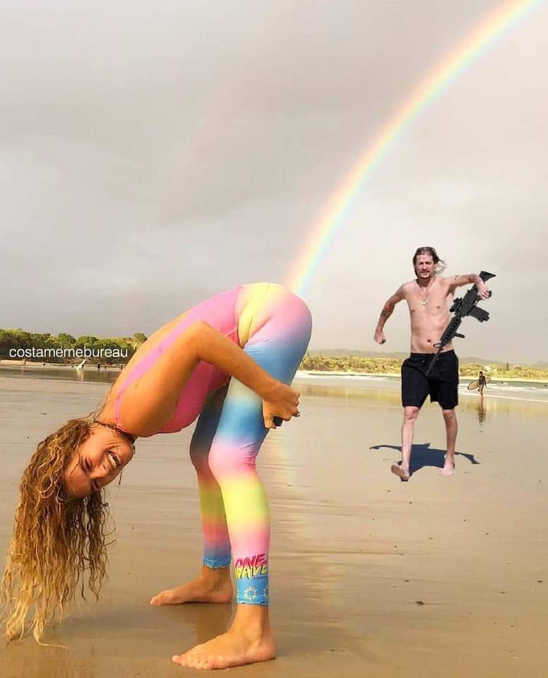 I_Am_Macey's tweet photo. Kid Rock off to shoot up another rainbow like the big homophobic dickhead that he is.

#KidRock 
#gay 
#Rainbow 
#homophobic 
#redneck 
#Budlight 
#Budweiser 
#pewpew https://t.co/EIP9qSsXuA