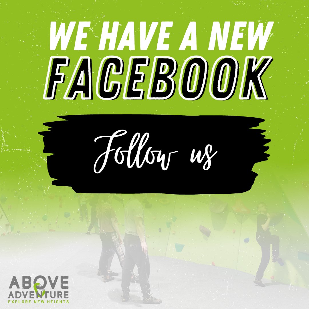 Big news! 📢 

We're moving to a brand new Facebook page!

Don't miss out on our latest updates and posts - be sure to follow us 👉 facebook.com/aboveadventure…

#aboveadventure