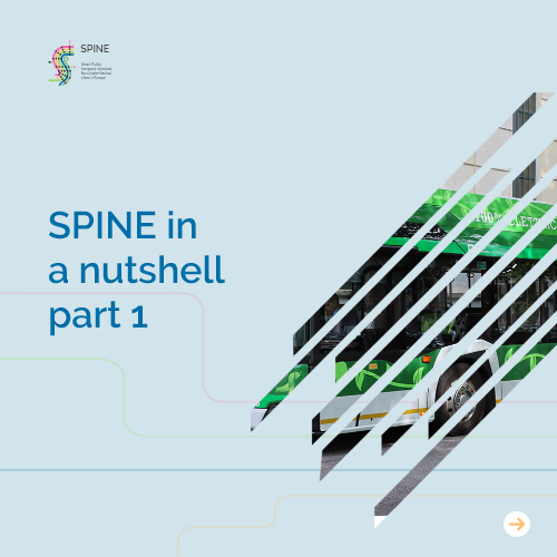 project_spine's tweet photo. 🚃 The vision of the SPINE project is to accelerate progress toward climate neutrality by reinforcing public transport systems. 
🚲 To learn more about the project, check out SPINE in a nutshell part 1 below.

#ClimateNeutral #PublicTransport #SmartMobility https://t.co/fIkz4o5uVx