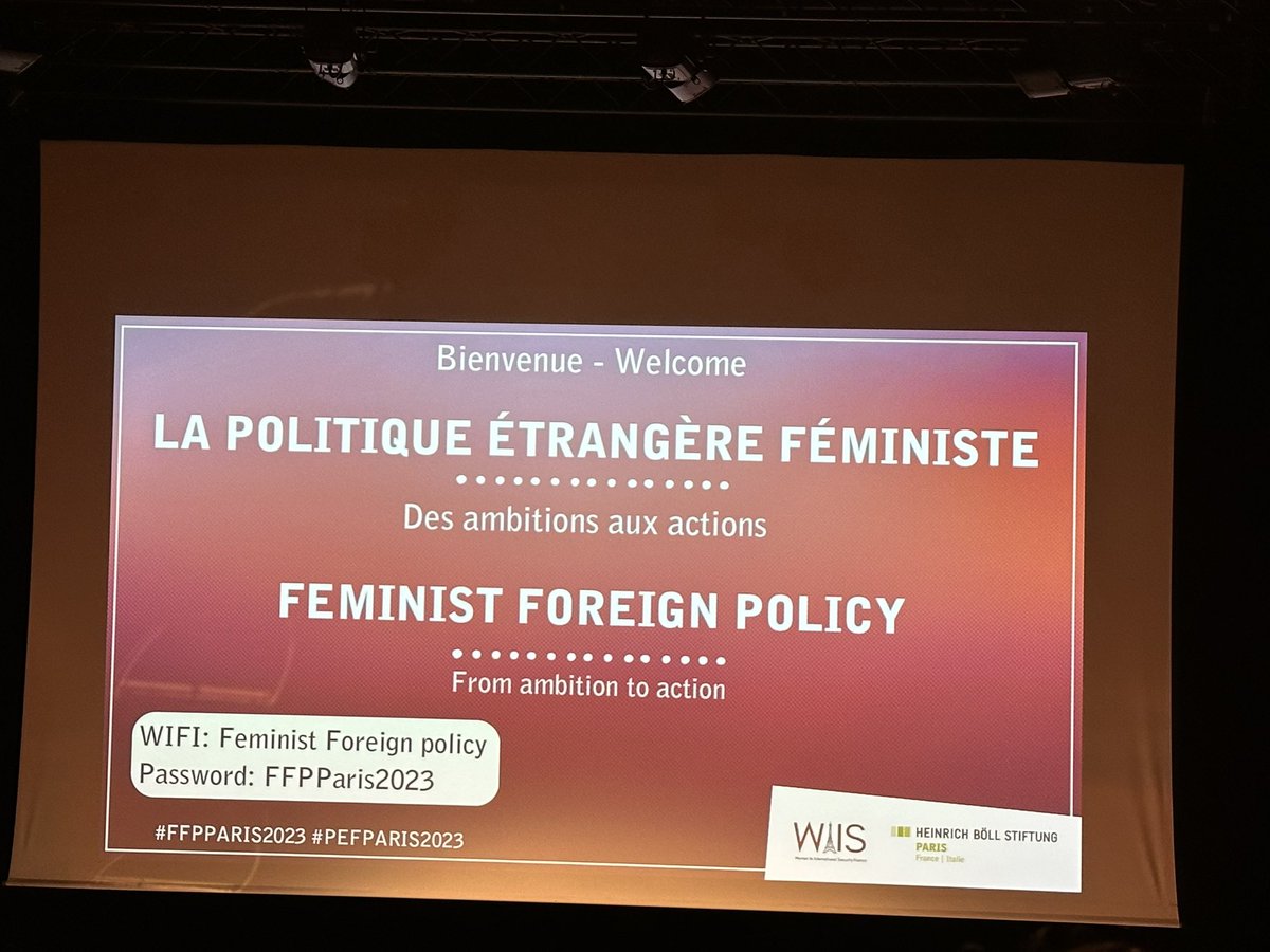 Participating in Feminist foreign policy conference in #Paris organized by @BoellStiftung @WIISFrance  as a panelist in “bring civil SOCIETY to debate” workshop.@WomenNowForDev #FFPPARIS2023 #PEFPARIS2023