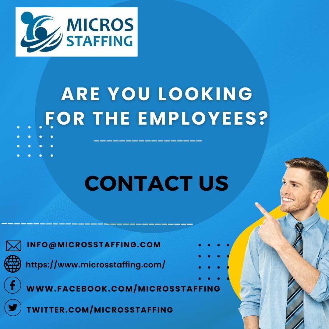 MicrosStaffing's tweet photo. ARE YOU LOOKING FOR THE EMPLOYEES ?
.
.
More Information :-
Visit Our Website📷https://t.co/g3h4eXouUv
.
.
Like us on Facebook📷https://t.co/b3X0nHShb4
.
.
Follow us on Instagram📷https://t.co/ipOCk4lfLZ
.
.
Join us on Linkedin📷https://t.co/ll7y58D6gq https://t.co/qkwenuIrtQ