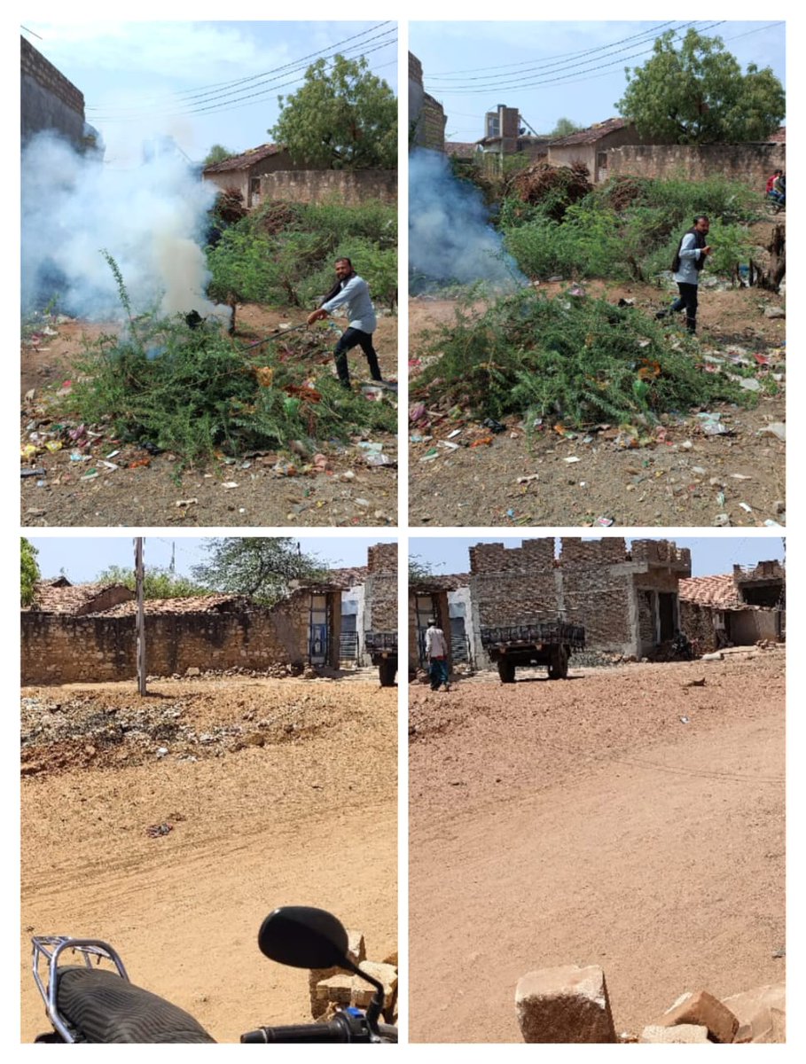 TDOSayla's tweet photo. *Under the "Clean Village" campaign of SBM(G)- Gujarat, the below images reflect a part of the daily progress in the surendranagar district of Gujarat. This work is done in the Dhamrasala village of Sayla Block in the Surendranagar district.* https://t.co/bM9g4gdVvJ