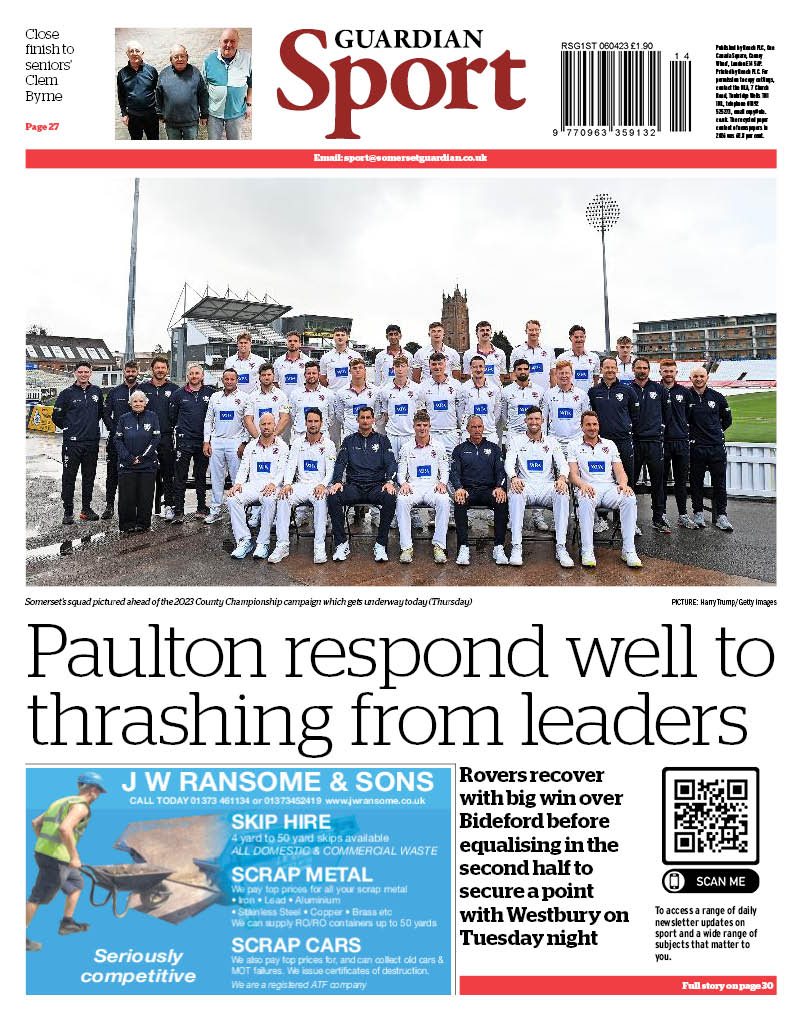 paulsconvey's tweet photo. #Sport in this week's Somerset Guardian &amp; Frome Standard: @FromeRFC progress in shield; @MendipHC complete perfect season; Big win for @TeamBathNetball; Latest from @FarringtonPark, @MendipGolfClub, Fosseway GC &amp; @FromeRunClub 1/2 #SupportLocal https://t.co/9JAzip49D8