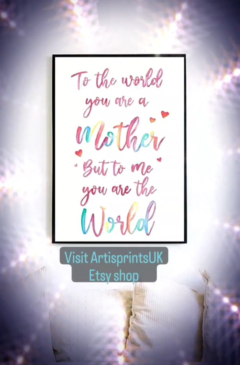 Especially for Mothers: #etsy shop:
Artis_prints UK  &#39;Mothers World&#39; 
#mothersday #familyart #mumsbirthday #mumgift  #formum #motherslove #lovemum #maternal #handwritten #handmadeart #personalsign #mumanddaughter #mothersandson #presentsforher  etsy.me/3Giaupq