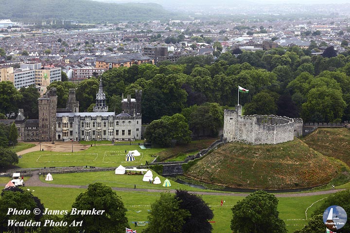 A high angle view of the Norman keep and motte of  #Cardiff #castle, available as #prints and on mouse mats #mugs here: lens2print.co.uk/imageview.asp?… 
#AYearForArt #BuyIntoArt #SpringForArt #Wales #Glamorgan #WelshCastles #Caerdydd #wallart #landmarks #CardiffCastle #ButePark #aerial