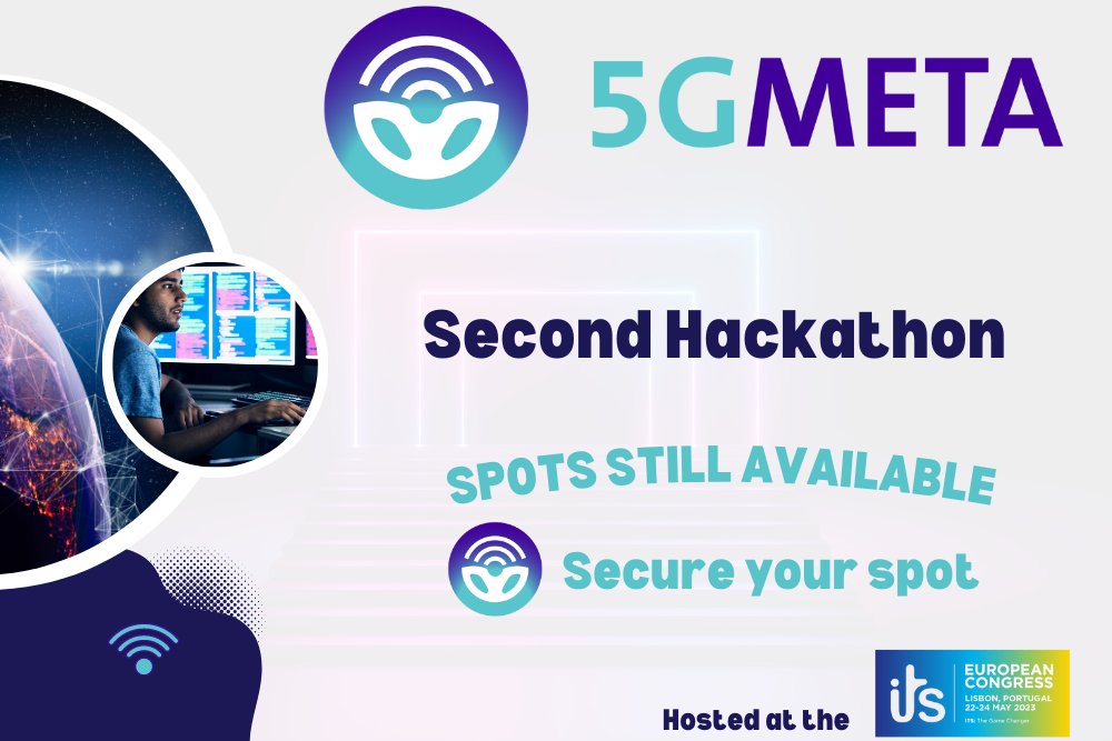 Looking for more reasons to join the #5GMETA Second Hackathon in Lisbon? 🌐💻
We can suggest a few! 👇
5gmeta-project.eu/hackathon-may-…
There are still some free spots: secure yours - register now!
You will have the chance to boost your ideas and projects.

#hackathon #platform #mobility