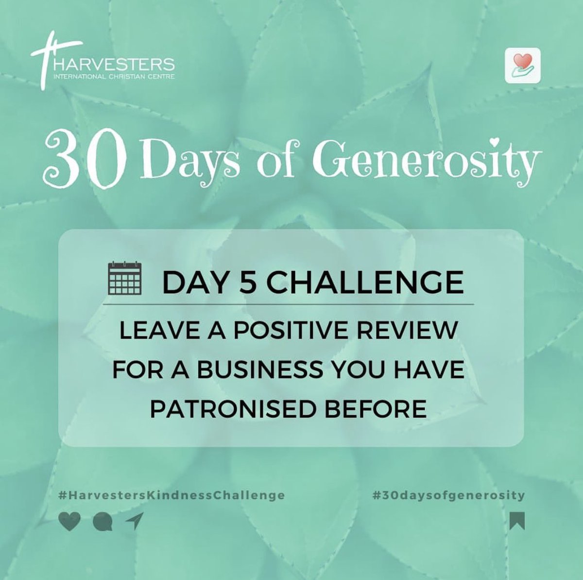 Harvestersabj's tweet photo. Don’t miss out on being Kind to someone today!
Here’s the 4th & 5th Generosity challenge!
"Small acts, big Impact" spread kindness one word at a time!
#HarvestersKindnessChallenge #30daysofgenerosity #harvestersabuja #harversterng https://t.co/RSX9Q7Aewd