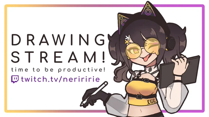 I'll be drawing in 1 hr! 😜 