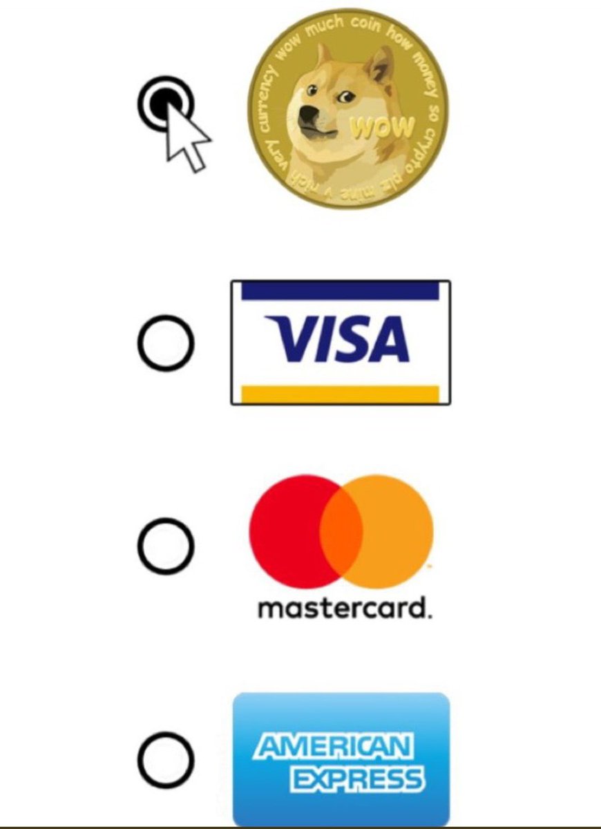 Waiting for the day I wake up to see this option when paying for Twitter Blue 👀 #Dogecoin