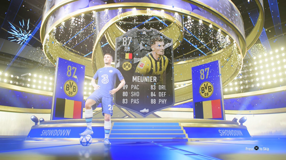 MycopFUT's tweet photo. Showdown Meunier done ✔
#FIFA23 #FUT23 #FirstOwnerRTG https://t.co/7943t7BhQx