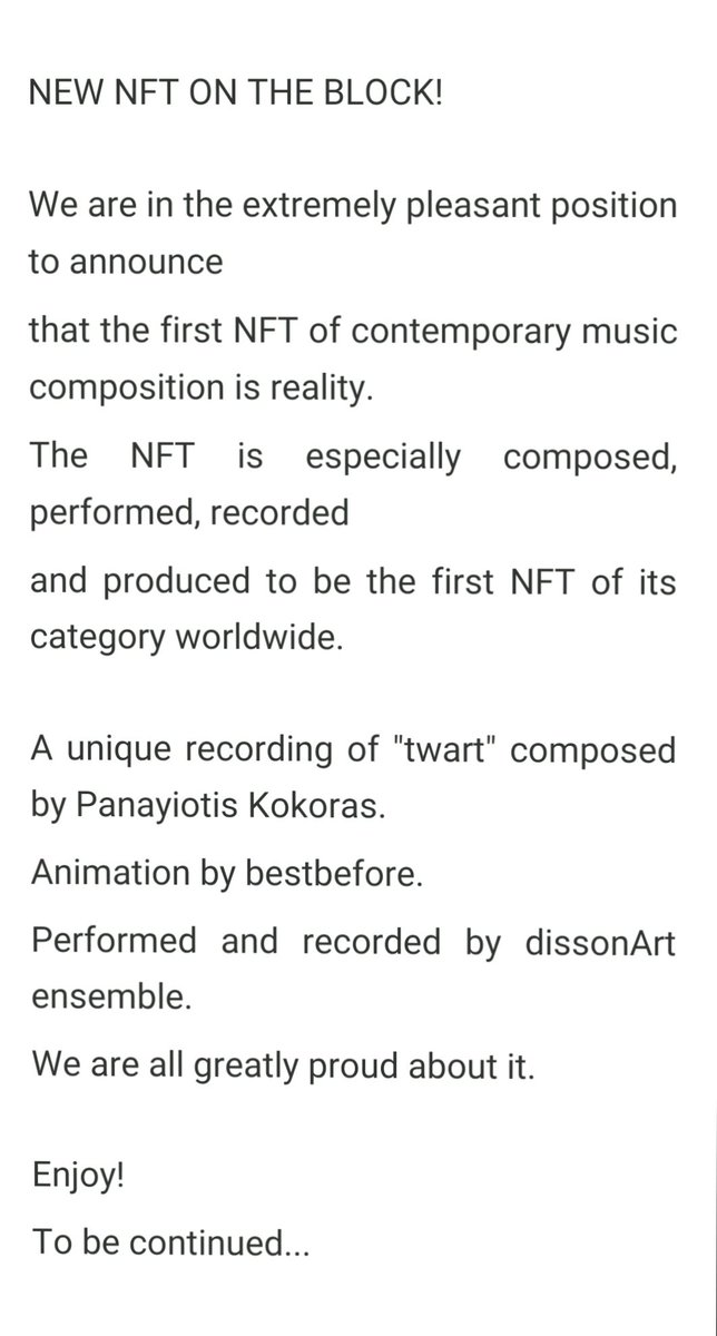 dissonart ensemble tweet media