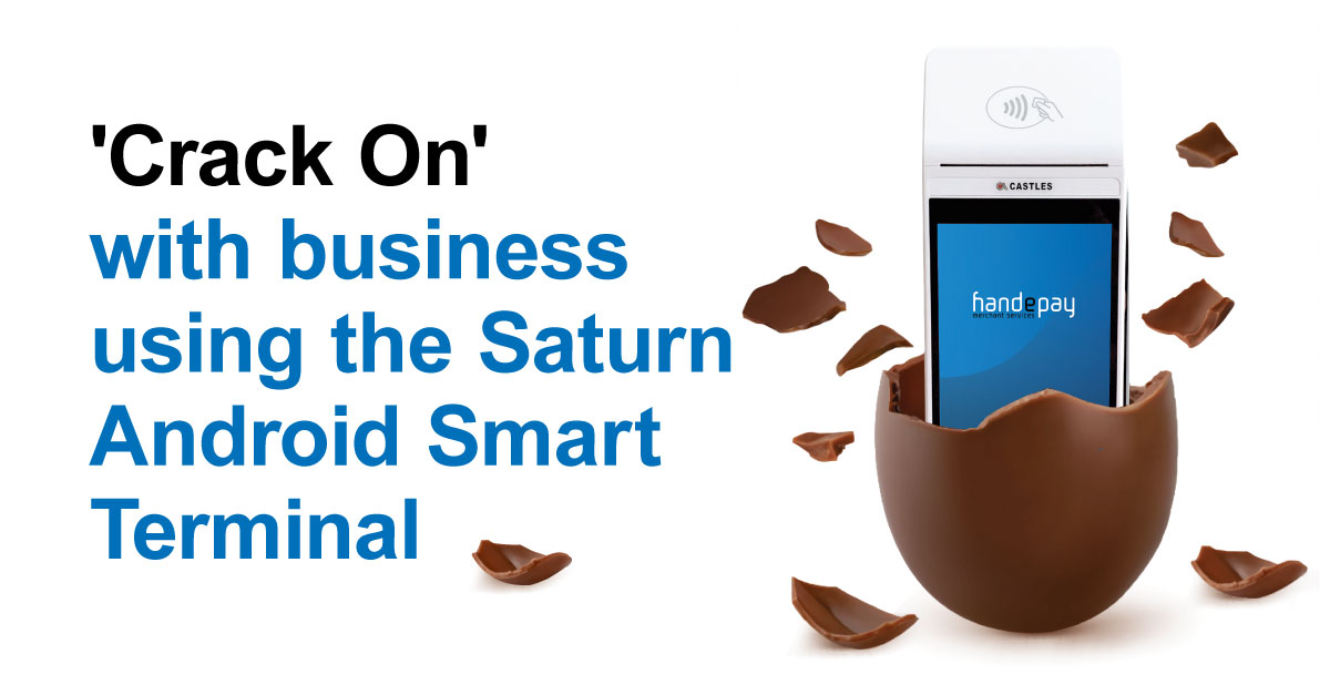 The Saturn Android Smart Terminal comes with 5.5 inch touch screen, Wi-Fi/4G connectivity and the latest security standards so you can  'crack on' with business. 

handepay.co.uk/saturn-android…

#Easter #cardpayments #cardmachine