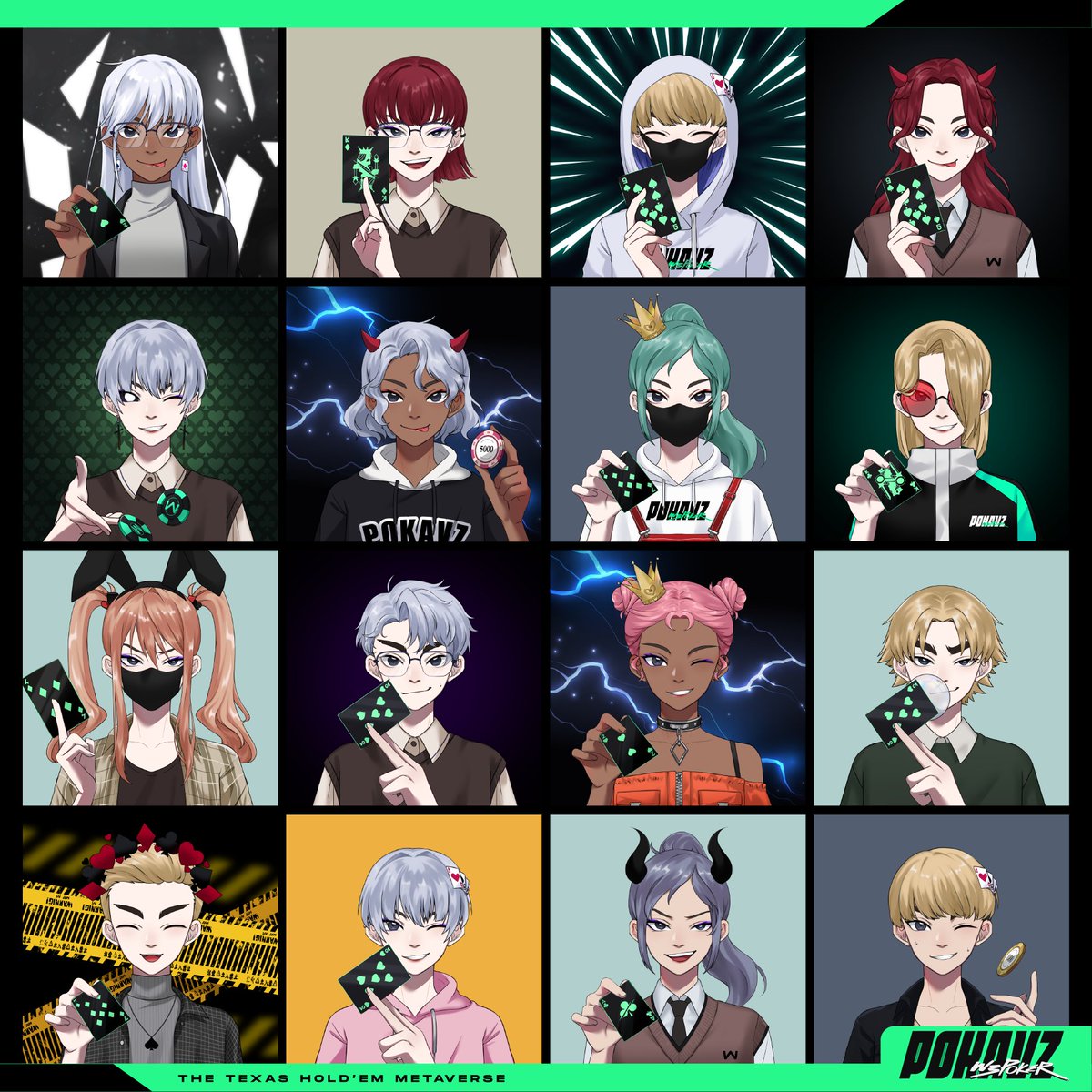 We know that you're looking forward to the revealing of #POKAVZ collection! 😉

Here are some more #SneakPeek  👀

Like &amp; Retweet ❤️ We have MORE SURPRISES for yall!

#Web3Games #NFTGiveaways #poker #GameFi 

Get the genesis whitelist:
⚡ follow <a href="/w3poker_com/">POKAVZ ♠️ W3POKER</a>
⚡ join