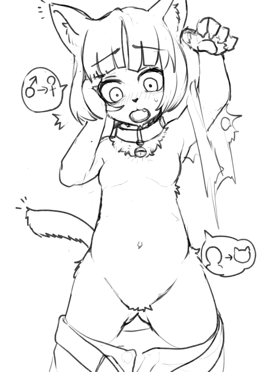 らくがきメスケモ化 