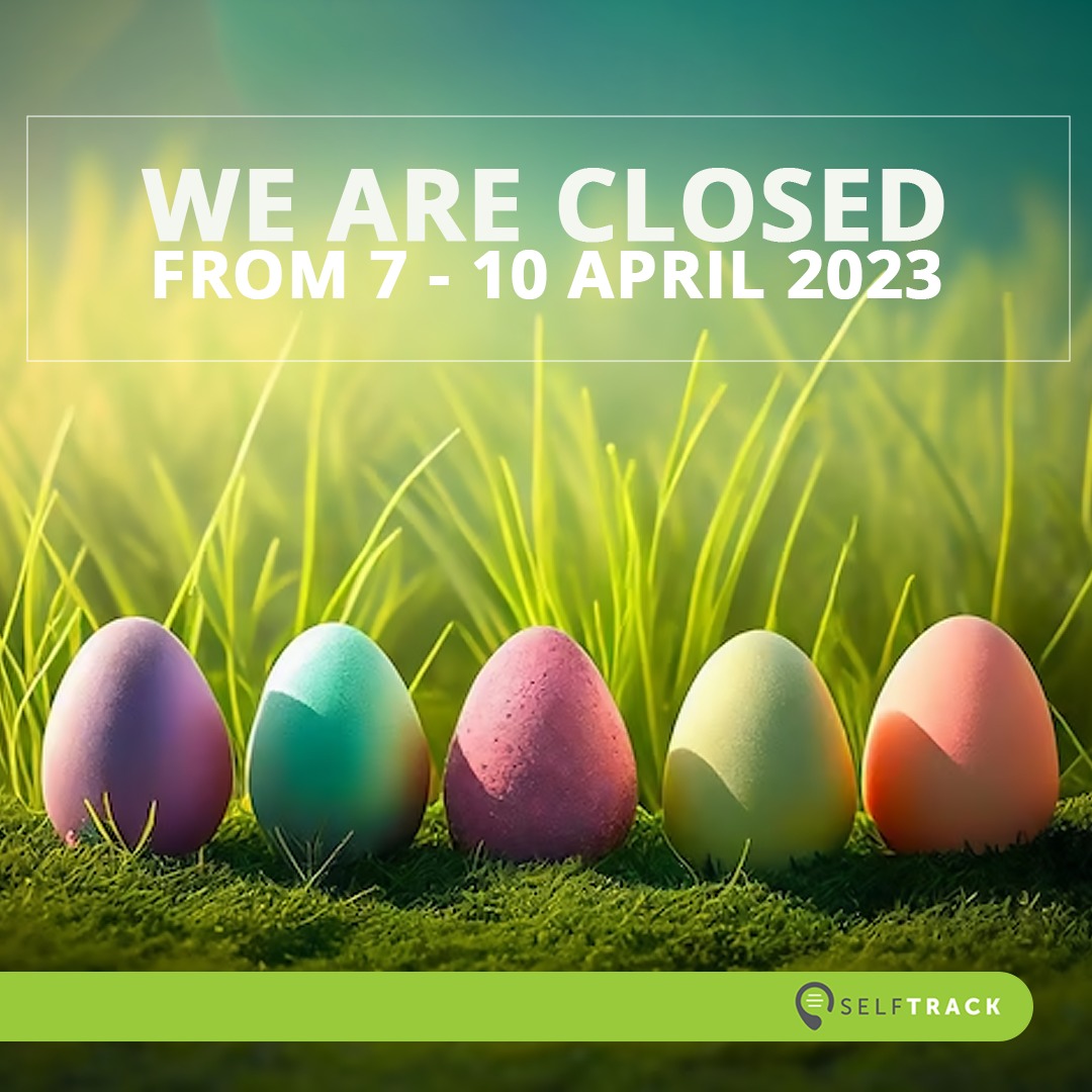 Please note that Selftrack will be closed for the Easter Weekend. For client care, please contact 066 480 5375 and for sales, please contact 071 604 6133.