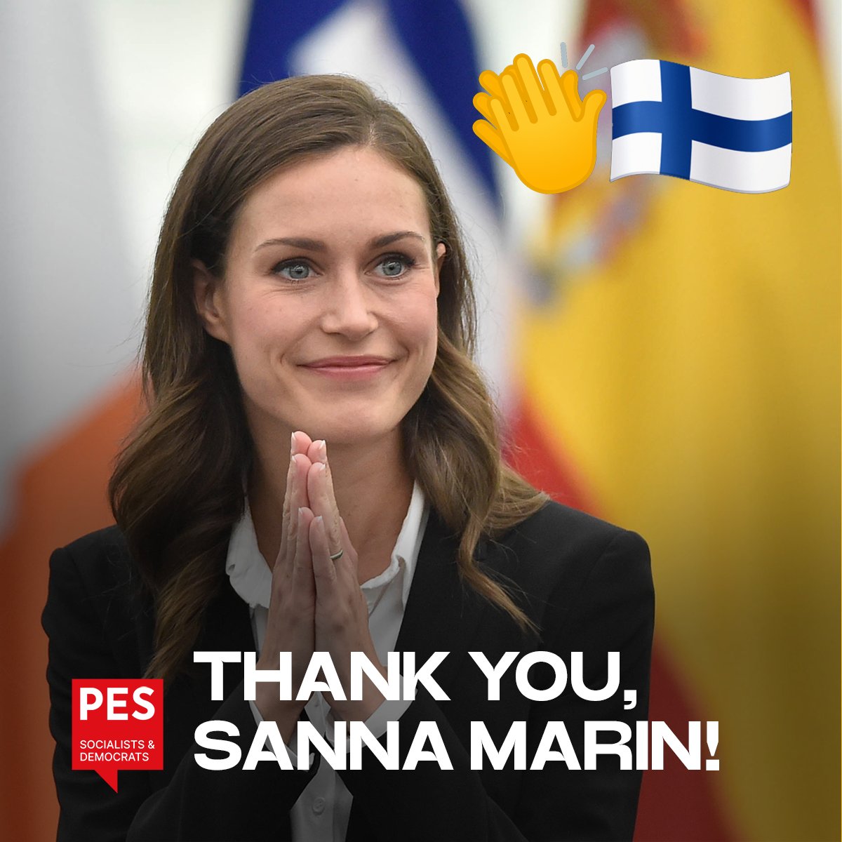 PES_PSE's tweet image. Thank you, @MarinSanna for your leadership as PM of #Finland and @Demarit President.
Under your premiership Finland safely navigated the difficult #Covid pandemic and joined #NATO.
As a strong young female leader your legacy will be remembered &amp;amp; inspire millions across the globe.