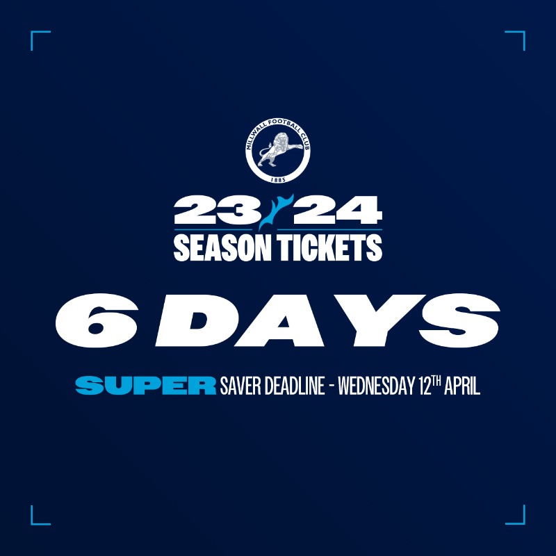 Millwall launch season tickets for 2023-24 to celebrate 30 years at The Den  - Southwark News