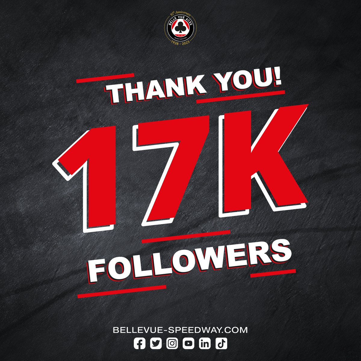 Things we ❤️ to see! 😍 Our Twitter feed has hit 17,000 followers! Thank you to all our amazing and loyal supporters for your backing!

And to our new followers, we hope to welcome you to the National Speedway Stadium very soon! ♣️

#Speedway #UpTheAces #UpTheColts #FeelTheBuzz
