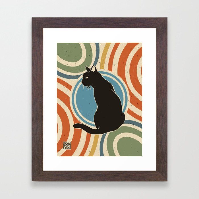 🐱 BATKEI ART on Twitter "🐱 Cats Framed Art Prints by BATKEI Society6