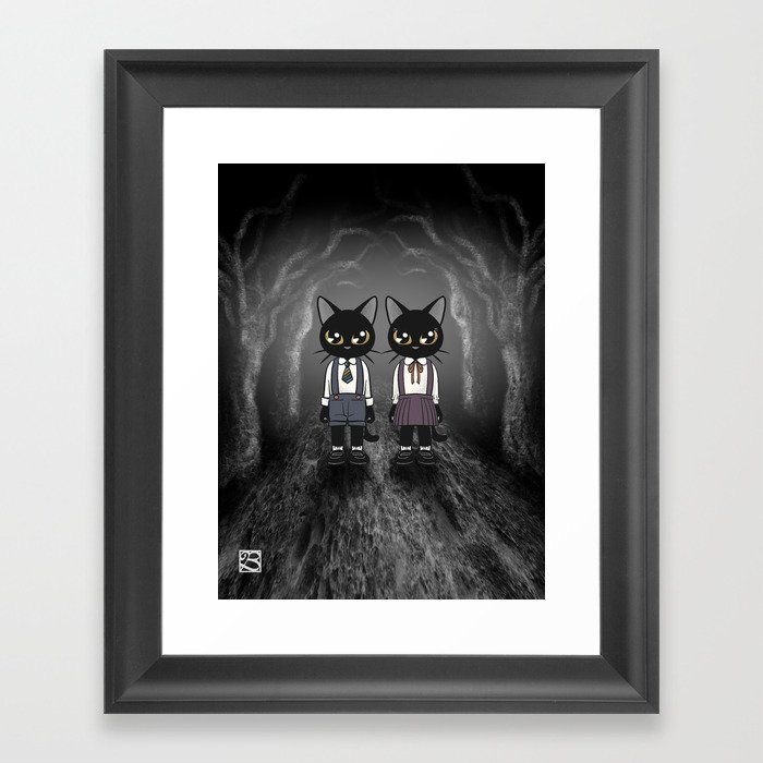 🐱 BATKEI ART on Twitter "🐱 Cats Framed Art Prints by BATKEI Society6