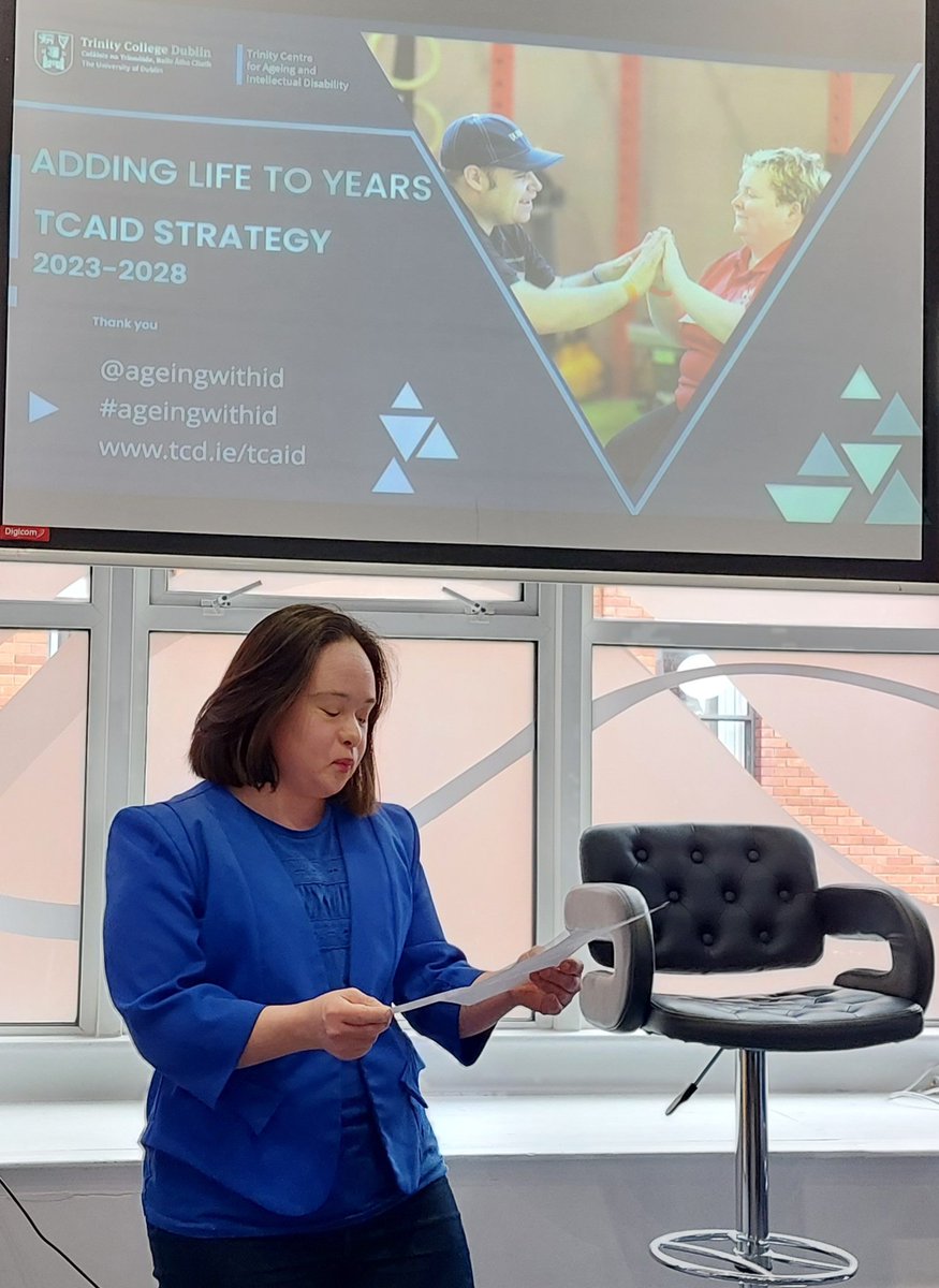 Michael Foley (@michael_tcaid) on Twitter photo Once again, <a href="/05Yap/">Mei Lin Yap</a> is doing #PPI proud, speaking at the launch of #AddingLifeToYears, the new Strategic Plan for <a href="/ageingwithID/">Trinity Centre for Ageing & ID</a> which commits to 'put the voice of people with an #IntellectualDisability at the heart of the strategy' #TheFutureIsCodesigned Once again, <a href="/05Yap/">Mei Lin Yap</a> is doing #PPI proud, speaking at the launch of #AddingLifeToYears, the new Strategic Plan for <a href="/ageingwithID/">Trinity Centre for Ageing & ID</a> which commits to 'put the voice of people with an #IntellectualDisability at the heart of the strategy' #TheFutureIsCodesigned