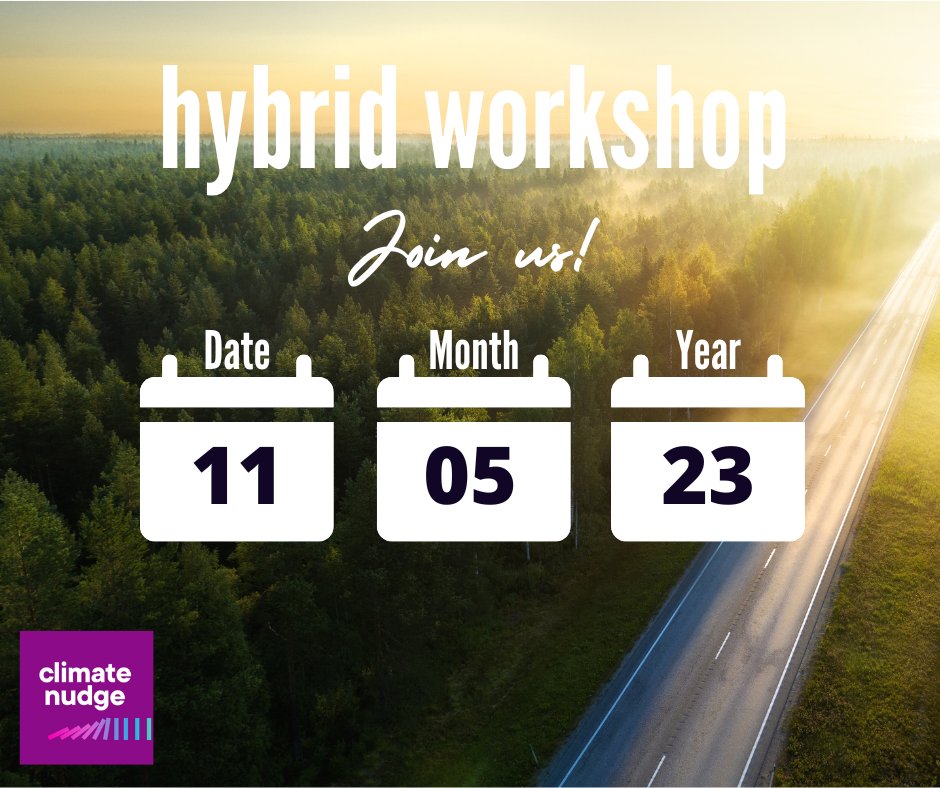 You are invited! 🌍
CFR hybrid workshop: Behavioural climate policy: Bringing theory into practice. 
Come join us in Turku or on Zoom! Register for free at ilmastotuuppaus.fi/ws_bringing_th…
#nudge #climatepolicy #behaviouralinsights