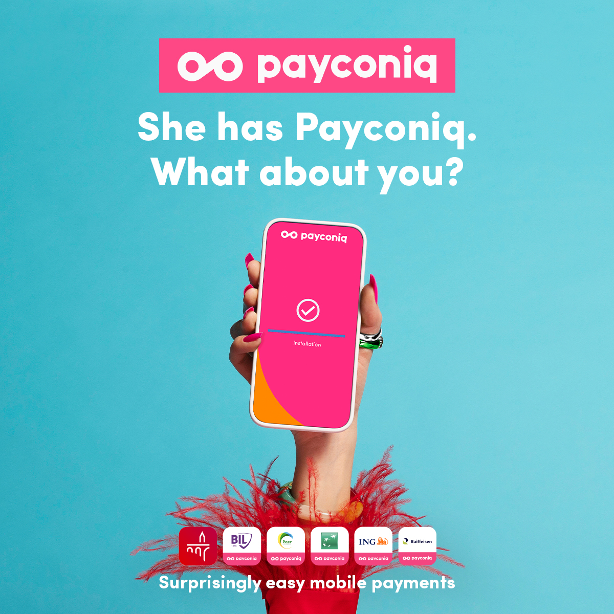 #NewAds #WeArePayconiq 

She has Payconiq. What about you? 🤳  

We are launching at Payconiq Luxembourg our new media campaign, with the ambition always to make your life easier 🌟

Discover more  payconiq.lu

#payments #innovation #europe #luxembourg