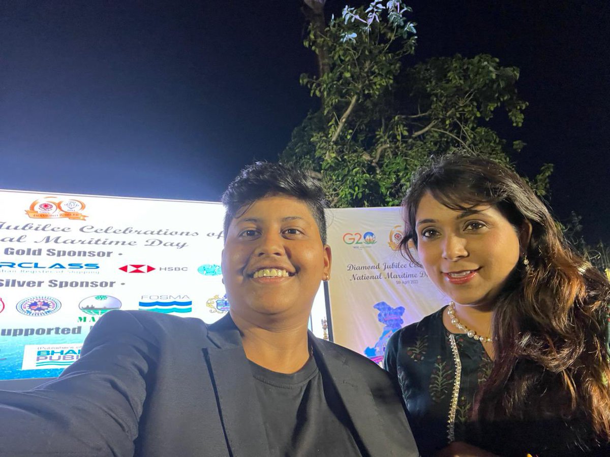 Our IWSF members, Ms. Archana Sangal and Ms. Sakshi, had the privilege to attend the grand finale of the National Maritime Week Celebrations, the Diamond Jubilee celebration of the 60th National Maritime Day held in Mumbai. 
#NationalMaritimeDay #mumbai