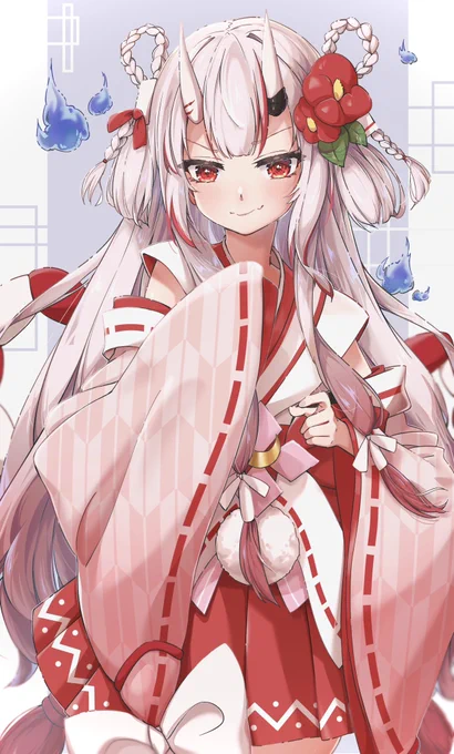 『新しい余も可愛かろう〜??』#百鬼絵巻 #百鬼あやめ新衣装 