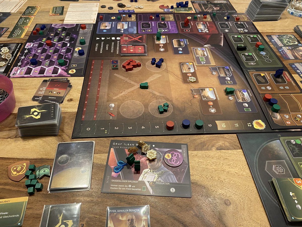 #DuneImperium remains one of my favourite games the past two years. Now we played the 1st game the new expansion Immortality. Not as game changing as Rise of Ix but still some nice additions without overbloating the game. Very well recommended. #boardgames #brettspiele @direwolf