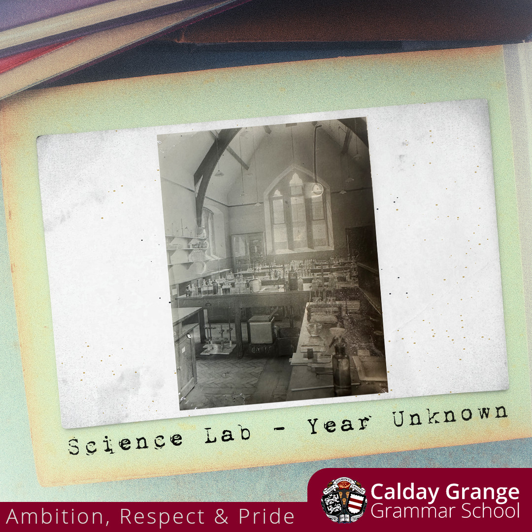 #ThrowbackThursday to what looks like a photo from Harry Potter, but it's not! We don't have the year but it's a photo of one of the old science labs. 
Send your old photos to media@calday.co.uk