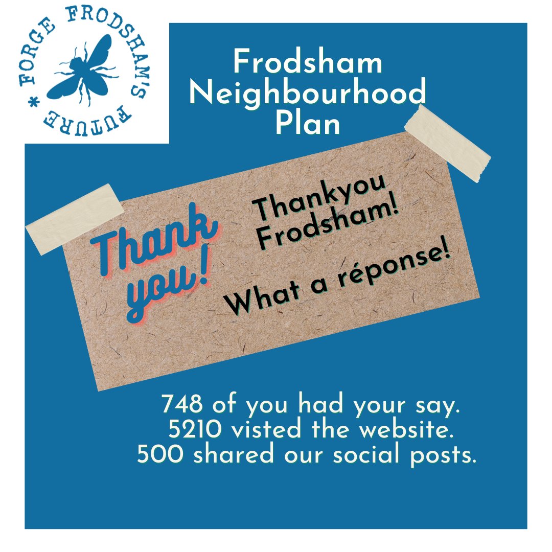 #thankyou #frodshamnieghbourhoodplan #forgefrodshamsfuture

Did you share one of our posts? Did you go to a drop-in session? Did you visit the website? Thank you to the hundreds of you who engaged with our consultation in November 2022.

ow.ly/8uCL50NvFAL