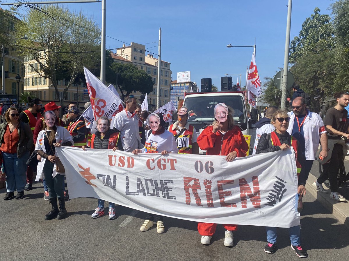 Des personnalités dans le cortège de la manifestation contre la réforme des retraites à Nice