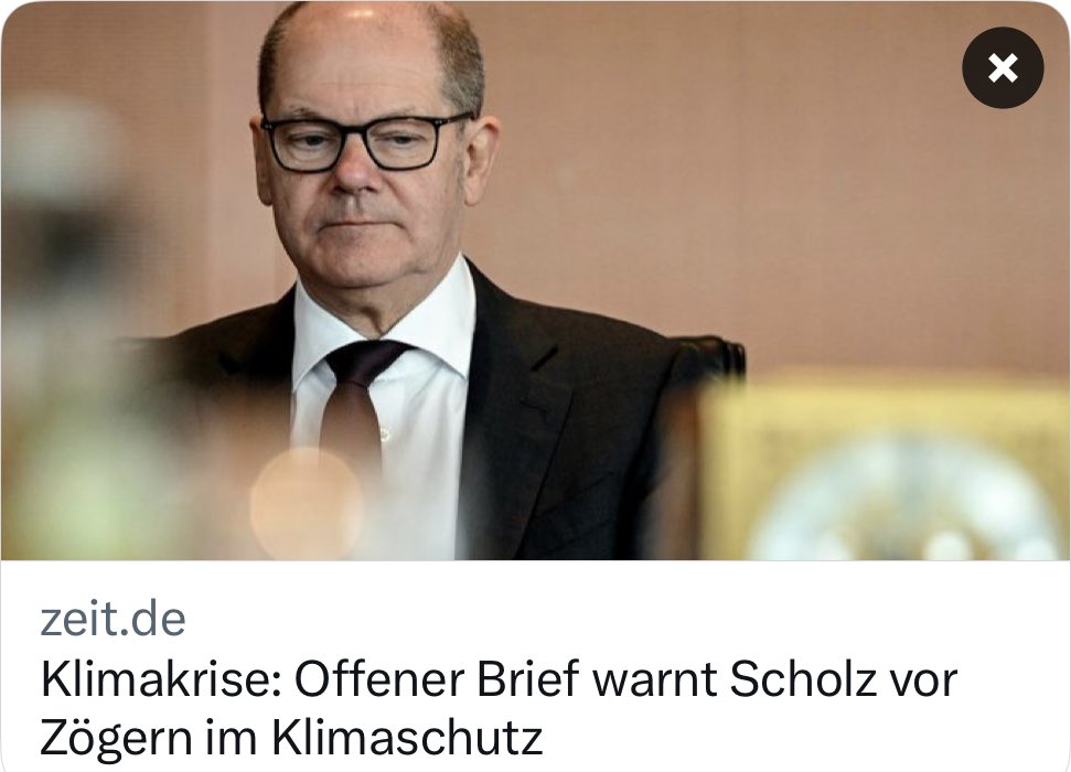Gerne habe ich neben anderen aus Wissenschaft, Wirtschaft, Politik &amp; Zivilgesellschaft unterzeichnet:

„Klima ist kein “Thema”. Klima ist eine parteiübergreifende, staatstragende und historisch beispiellose Aufgabe“

#UnsereGenerationUnsererJob 

👉 zeit.de/politik/deutsc…