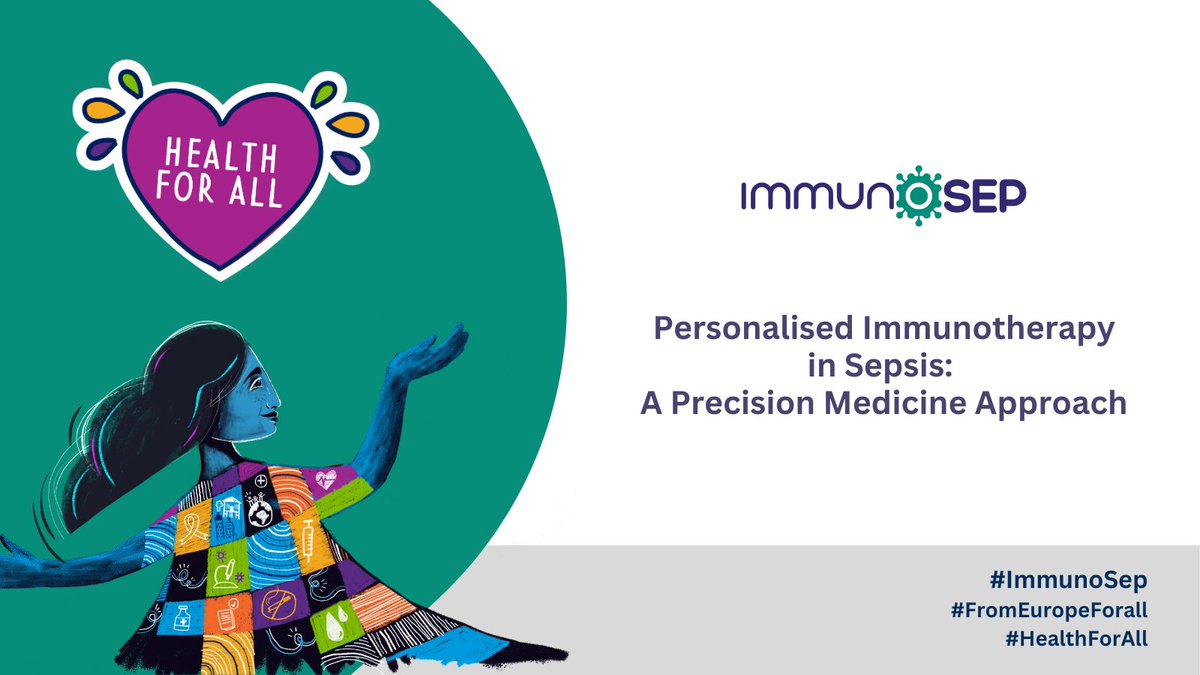 Tomorrow is #WorldHealthDay❗️We at #ImmunoSep are dedicated to improve the treatment outcome of sepsis through a precision-medicine approach that reflects the different manifestations in individual patients. 👉immunosep.eu
#FromEuropeForAll #HealthForAll