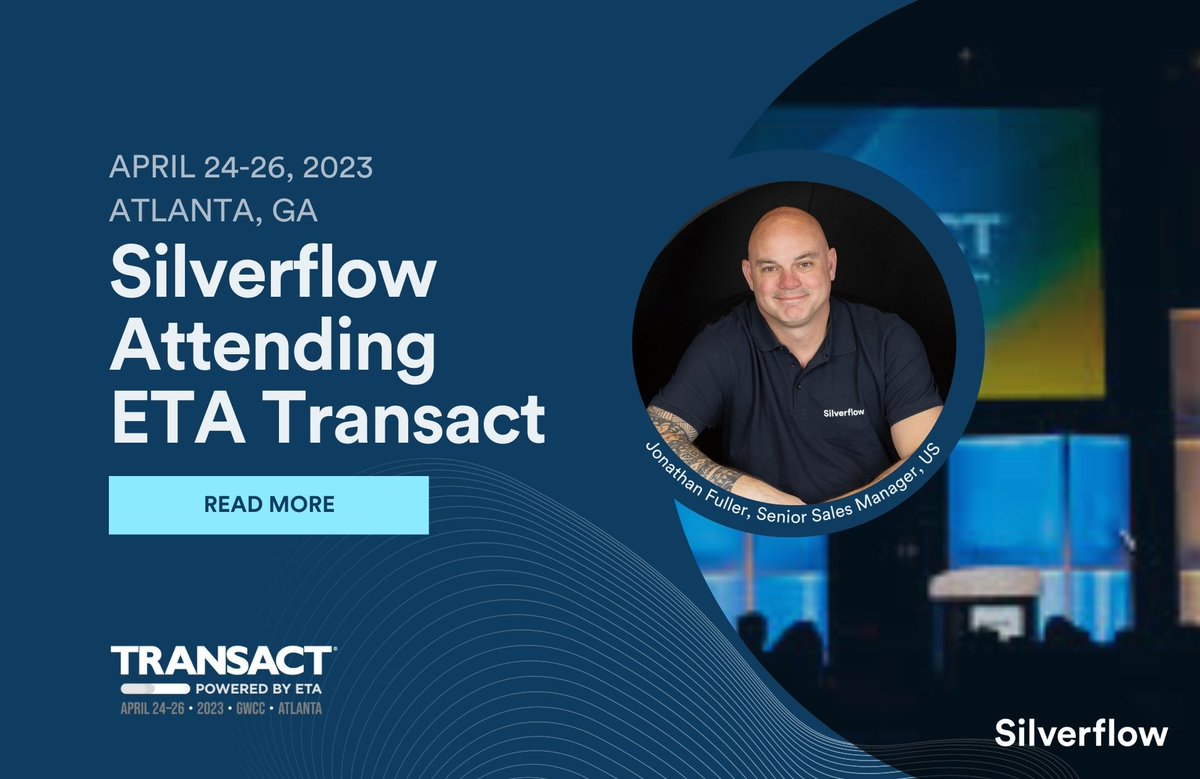 silverflow's tweet photo. Meet us at ETA Transact April 24-26th in Atlanta! Read more here: https://t.co/oszMB7Z9j1
#ETA #ETATransact #Atlanta #Fintech #Payments #Silverflow #startup https://t.co/c6oO5OPwHn