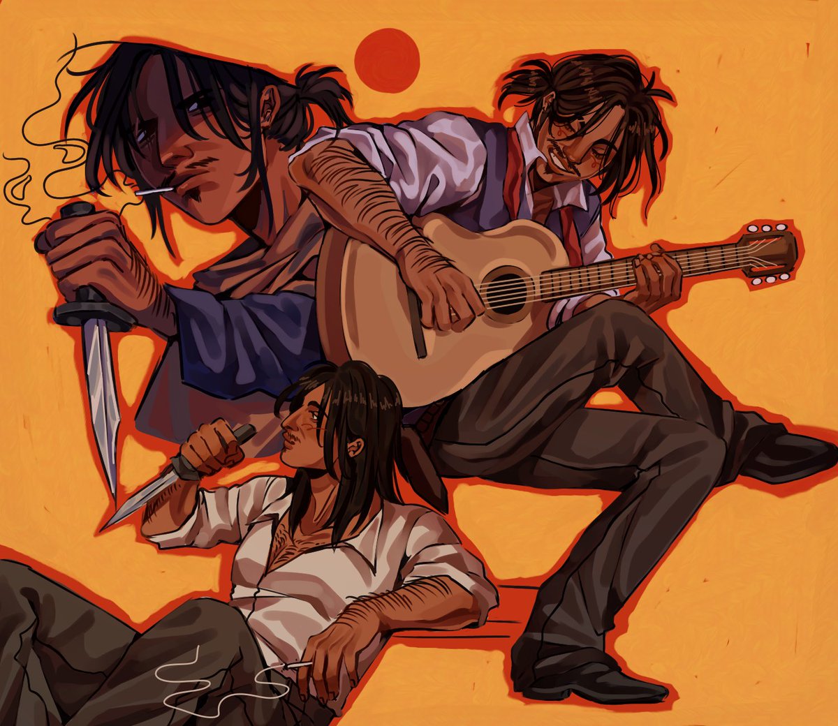 elesketchii's tweet image. men who say haiii!!! :3 #RDR2 #javierescuella